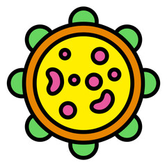 Obraz premium Lysosome Structure Icon