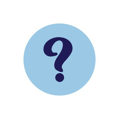 question logo icon illustration flat