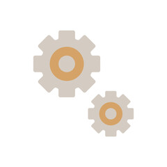 gear setting  logo icon illustration flat