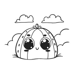 Kawaii Character Illustration – Hand-Drawn Cute Design Elements