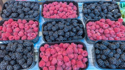 Discover the Delight of Fresh Raspberries and Blackberries Available at Your Local Market