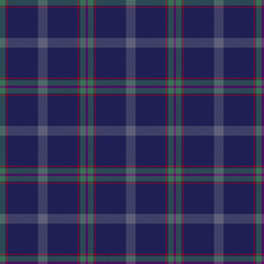 White, Blue, Green, Purple, Red Tartan Weave Pattern - Tile