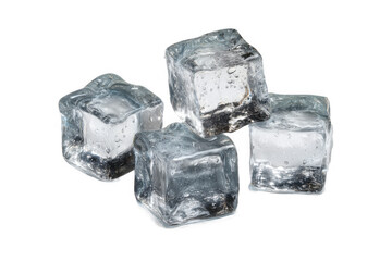 Obraz premium Ice Cubes Close-Up