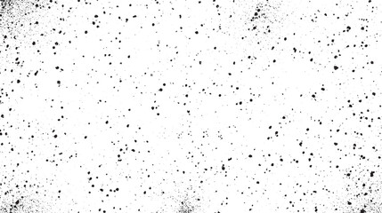 Dirty or dust film grain speck grit grunge overlay on white background grain noise  grunge dust overlay background with black textured design on white canvas suitable for creative editing projects