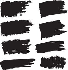 black brush strock set 
