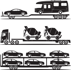 set of transport icons