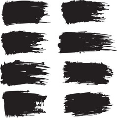 black brush strock set 