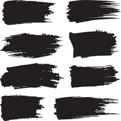 black brush strock set 