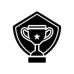 trophy sign icon for web and mobile vector art