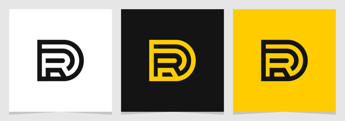 DR or RD Initial Brand Logo Vector Element , Letter Logo for Brand Company or Identity