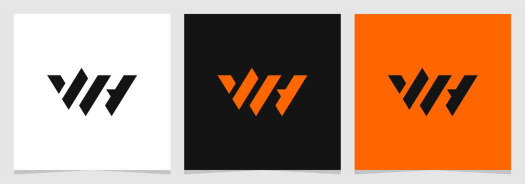 WH or HW Initial Brand Monogram Logo Vector Element , Letter Logo for Brand Company or Identity