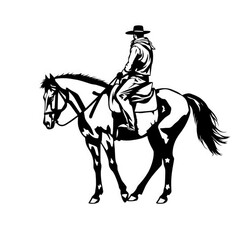 Obraz premium horse and rider with transparent background PNG and JPEG image 