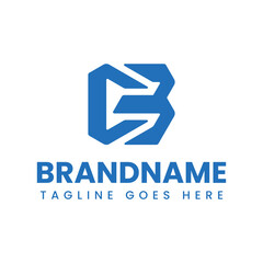 Letters CB Monogram Logo, suitable for any business with BC or BC initials