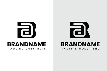 Fototapeta premium Letters BA and RA Monogram Logo Set, suitable for any business with BA AB RA AR initials