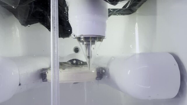 A Machine That Performs Drilling and Cutting for Prosthetic Tooth Molds in a Dental Laboratory