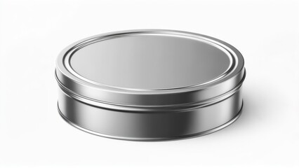 Metallic round tin can