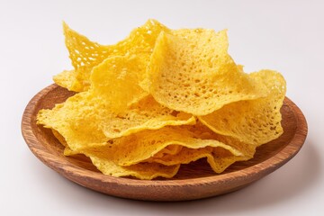 Plate of Crispy Tasty Papad