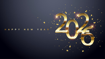 2026 Happy New Year Greeting Card