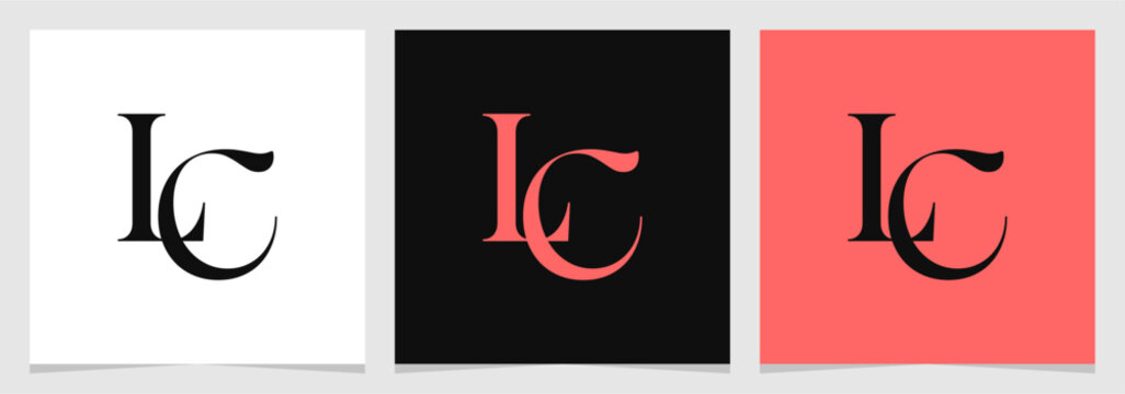 LC Initial Monogram Logo Vector , Letter Logo for Brand Company