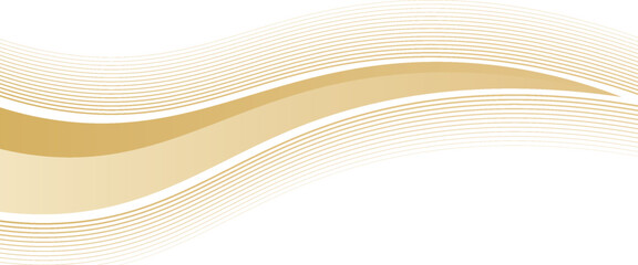 gold wave curve, golden wave corner shape for element, stripes ribbon golden graphic, striped gold