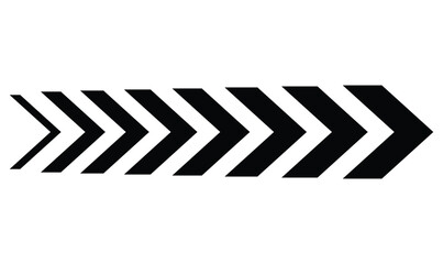 stripped arrow vector isolated on transparent background. EPS 10