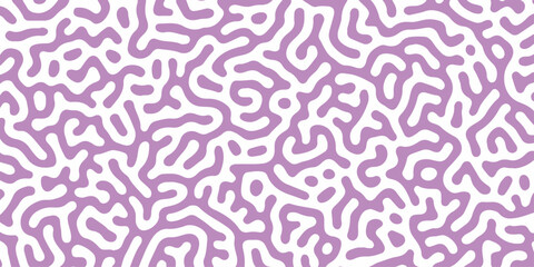 Abstract seamless vector pattern with a pink stripe and a floral ornament, suitable for textile, wallpaper, or fabric design