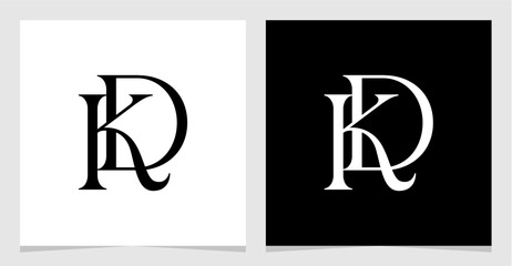 KD Initial Logo Monogram Vector Illustration , Letter Logo Element for Brand Company or Identity , Initial Letter Graphic Designs