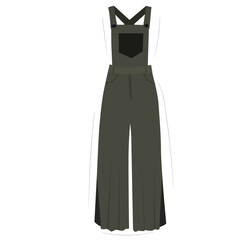  women's overall.jumpsuit. JUMPSUIT WITH ELASTICATED WAISTBAND FOR WOMEN