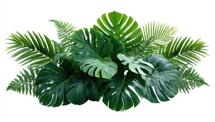 Lush tropical foliage arrangement (2)
