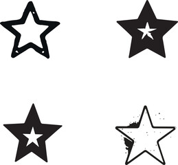 Set of stars vector