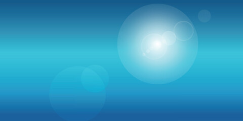 Bright Blue Gradient Background with Lens Flare and Light Bokeh Effect, Ideal For Technology or Abstract Design, Gradient, Abstract, Light, Blue, Background.
