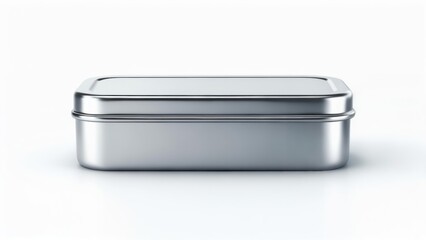 Rectangular metal food container