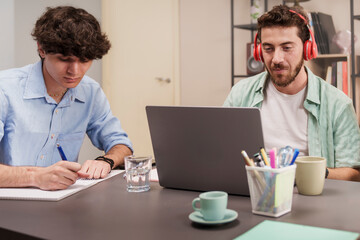 Girl holding megaphone for personal announcement with confident expression portrait