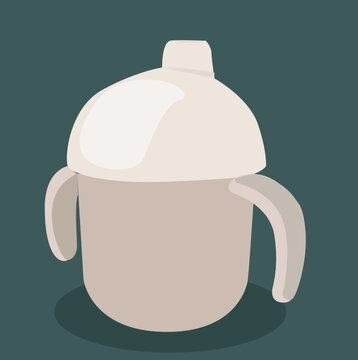 Baby sippy cup.Baby sippy cup vector