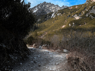 Hiking Trail to a Glacial Waterfall in Dolina Roztoki