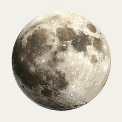 Detailed image of the moon's surface