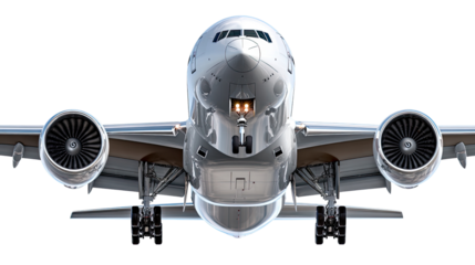 Soaring Silhouette: An imposing, sleek aircraft, captured at eye level, embodies power and precision as it pierces the atmosphere. It’s a testament to innovation and the spirit of travel.