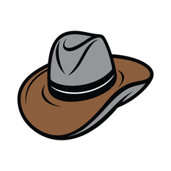 Classic Cowboy Hat Illustration