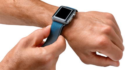 Modern Wristwatch: A close-up shot of a wrist adorned with a sleek and contemporary wristwatch, highlighting its stylish design and functionality.