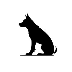 black dog silhouette