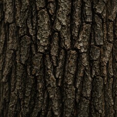 Fototapeta premium Closeup of rough tree bark texture showing natural patterns and detailed woody surface in macro view
