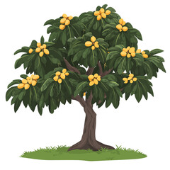 Breadfruit tree illustration 
