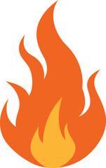 fire icon on transparent background