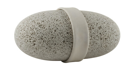Pumice stone shows porous texture with soft light, ideal for spa product photography, beauty posters, or skincare branding.