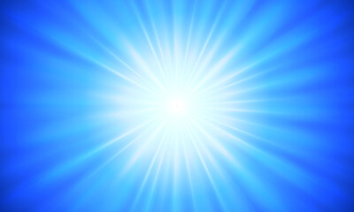 Obraz premium Abstract blue sunburst background. shiny light. soft rays.
