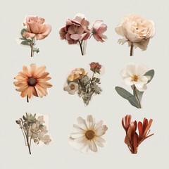 Hyper‑Realistic Vintage Bouquets – Elegant Botanical Art Collection