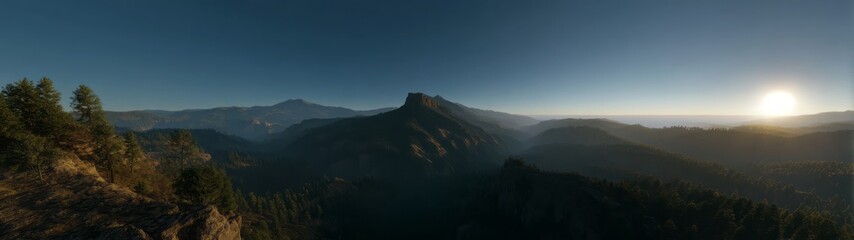 Fototapeta premium Nature hdr panoramic viewpoint landscape 360°