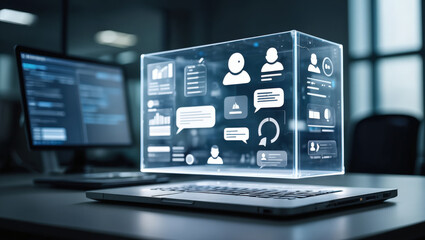 Data Visualization and Digital Communication Exploring the Intersection of Technology and Information Through Virtual Interfaces and Interactive Platforms