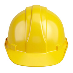 Fototapeta premium Construction safety helmet for worker 3d render icon. Yellow builder, engineer or contractor protection hard hat, miner cap.
