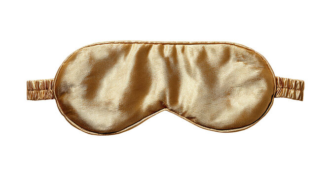 Creamy gold silk eye mask
